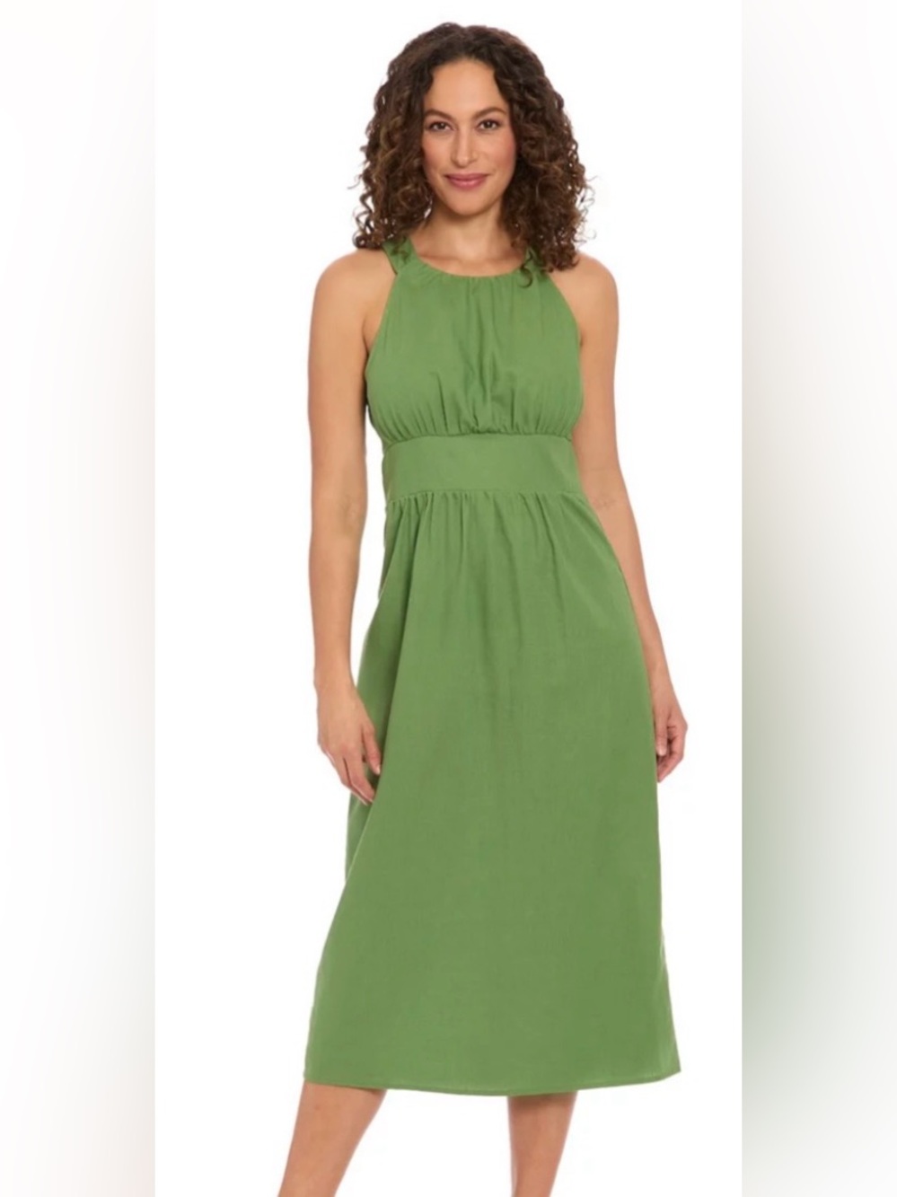 London Times Green Midi Dress